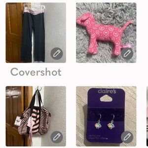 VS pant supermodel szM+PINK🐩+🐚🌈925👂NOC+VS Huge Tote 14x26x8.5D